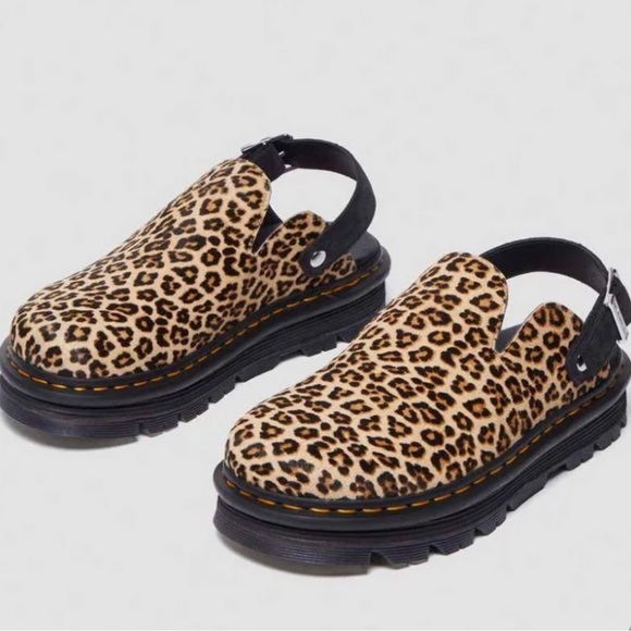 Dr. Martens Shoes - DR MARTENS ZEBZAG LEOPARD MULES